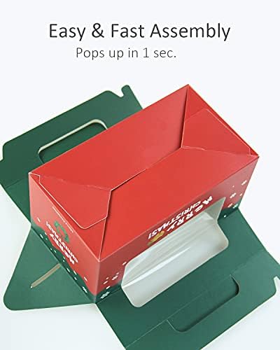 Yotruth Noel Cupcake Kutusu 2 Tutucular(50 Packs), 6. 2x3. 5x3. 5 inç, Cupcake Taşıyıcı ile Eklemek ve Ekran Pencere Güzellikler