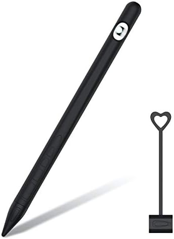 BESTeck Silikon Tutucu Kılıf Kapak Kol Apple Kalem 1st Nesil için Uyumlu (Yumuşak Kavrama Kılıfı ile Şarj Kapağı Tutucu ve
