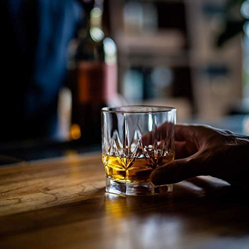 Dünyanın İlk Çevre Dostu Kristal Viski Bardakları-Scotch, Bourbon, Eski Moda Kokteyller ve İçecekler için Avrupa Yapımı 2 Emperyal