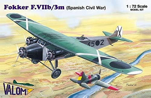 Valom 1/72 Ölçekli Fokker F. VIIb / 3 m (İspanya İç Savaşı) - Plastik Model Oluşturma Kiti 72054
