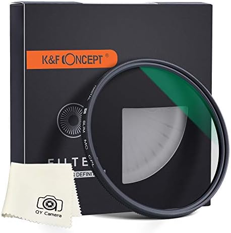 K & F Konsept 62mm Dairesel Polarize Filtre CPL Katmanlı Süper İnce Çok Kaplamalı CPL Lens Filtresi