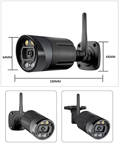 Jings Güvenlik Kamerası Açık, 5MP FHD Kablosuz Kamera için Ev Güvenlik, Hareket Algılama, Gece Görüş, 2 Yönlü Ses, IP66 Su