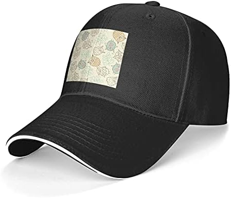 Sevimli OwlsFashion Rahat Ayarlanabilir Unisex Sandviç Şapka Baskı beyzbol şapkası Şapka Açık Hava Etkinlikleri için Spor Seyahat