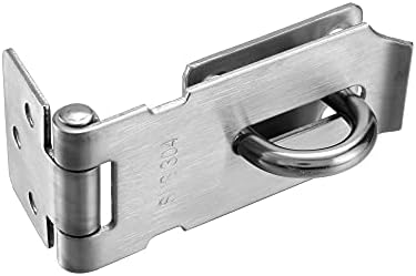 Tidorlou 3 Paket Kapı Kilitleri Hasp Mandalı, Paslanmaz Çelik Emniyet Packlock Toka Hasp, Kapı Kilidi Hasp 304 Çelik Fırçalanmış