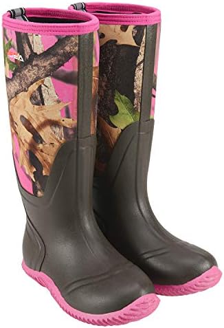 HİSEA kadın Kauçuk yağmur çizmeleri Su Geçirmez Yalıtımlı bahçe ayakkabısı Açık Avcılık Çalışma Sürme Muck Neopren Çizmeler