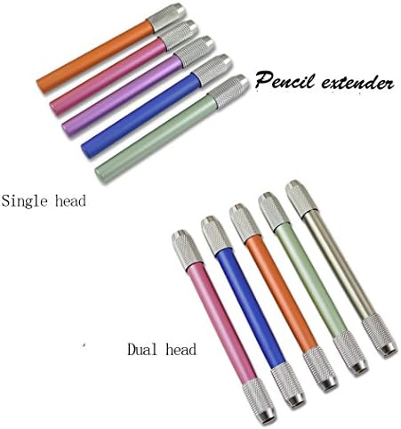 Siplıv Çift Kafa Metal kalemlik Kalem Genişletici Kroki ve Kömür Kalem, okul Ofis Sanat Yazma Aracı, 5 Adet bir Set