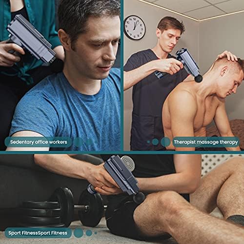 Masaj Tabancası Derin Doku Masajı-Kas masaj tabancası Sporcular için, Perküsyon Masaj Tabancası Taşınabilir El Elektrikli vücut