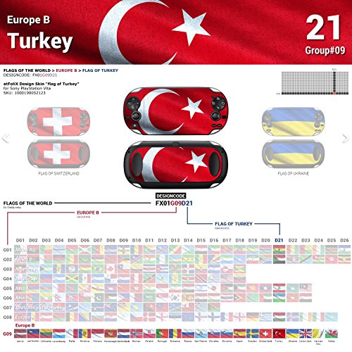 Sony PlayStation Vita Tasarım Cilt Türkiye bayrağı PlayStation Vita için Çıkartma Etiket