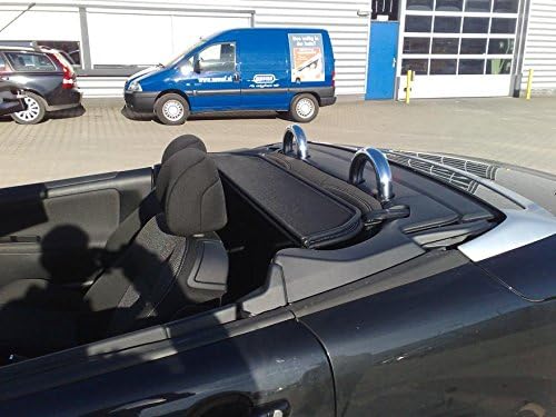 Aperta rüzgar deflektörü uyar Peugeot 207 CC 207CC | Siyah Tailor Made Windblocker / Taslak Durdurma Rüzgar Durdurma Peugeot