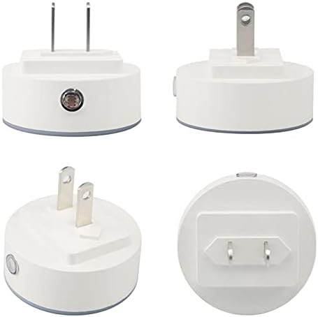 2 Paket Plug-in Gece Lambası LED Gece Lambası Ruj ve Siyah Beyaz Şerit ile alacakaranlıktan şafağa Sensörü için Çocuk Odası,