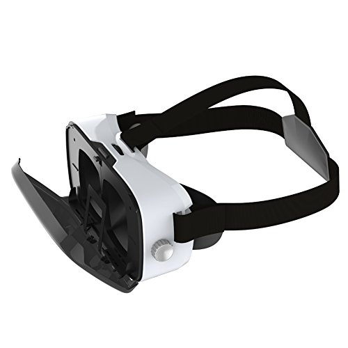 3D Gözlük, LOFS 3D Gözlük VR Gözlük 3D VR HD 8 Katmanlar Nano Kaplama Lensler Cep Telefonları için Ayarlanabilir Lens ve Kayış