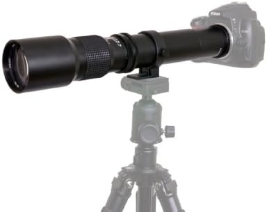 Opteka 500-1000mm f/8 Yüksek Çözünürlüklü Önceden Ayarlanmış Telefoto canon lensi EOS-M M100, M10, M6, M5 ve M3 Kompakt Dijital