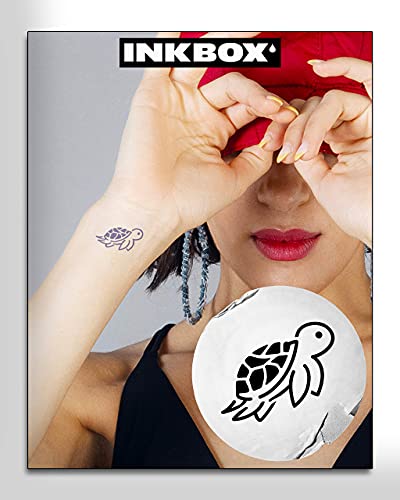 Inkbox Geçici Dövmeler Paketi, Uzun Ömürlü Geçici Dövme, Lambertiana ve Terrapin İçerir ForNow mürekkep Su Geçirmez, 1-2 Hafta