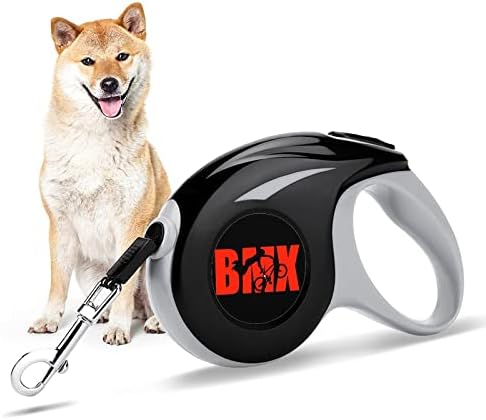 Siluet Kesim Köpek Tasma ile BMX Kelime Geri Çekilebilir 10 ft Küçük Evcil Hayvan için Kaymaz Saplı