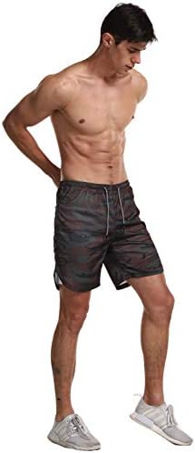 FLYFİREFLY erkek 2-in-1 Egzersiz Koşu Şort 7 Hafif Spor Yoga Eğitim Spor kısa Pantolon