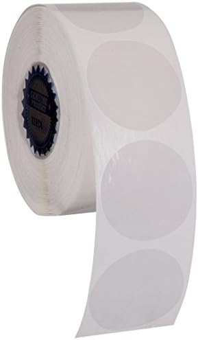 Temizle Gofret Paketi Mühürler 1.5 Daire Tab Sticker Etiketler Kenco tarafından (1 Paket (1,000)