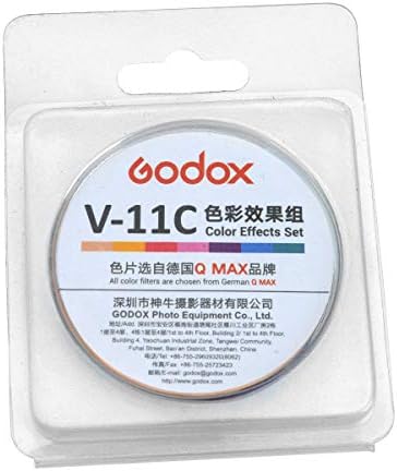 Godox V11C Renk Filtresi için Godox V1-C V1-N V1-S V1-O V1-F, vb. Yuvarlak Kafa Flaş,Halka Flaş için Uyumlu