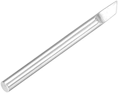 uxcell 73mm kurşunsuz havya İpuçları Yedek 5.5 mm Genişlik Lehim Ucu Kaynak Ekipmanları Lehimleme için Gümüş 60 W