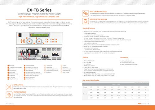 ODA EX150-16TB Anahtarlama Tipi Programlanabilir DC Güç Kaynağı 150V 16A 2.4 kW