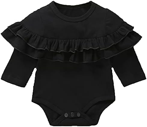 EISHOW 0-24 Ay Yenidoğan Bebek Yürüyor Bebek Kız Romper Giyim Ruffles Çan Kollu Tulum Tulum Pijama Kıyafetler