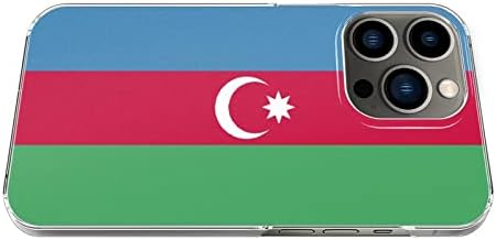 IPHONE 13 Pro Cep Telefonu kılıfı, PC Malzemesi, Azerbaycan Bayrağı Desenli Cep Telefonu kılıfı için uygundur