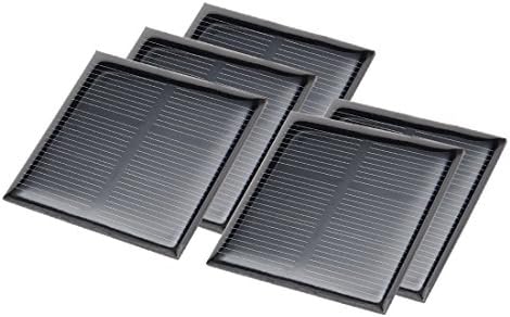 uxcell 5 Pcs 1.5 V Poli Mini güneş hücre paneli modülü DIY için ışık oyuncaklar şarj 52mm x 52mm