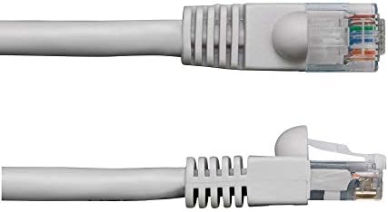 NavePoint CAT6 UTP Ethernet Ağı RJ45 Bağlantısız Yama Kablosu 75 Ft, Gri