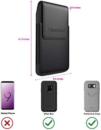 Reiko Premium Çevre Dostu Deri Telefon Kılıfı Kemer Klipsi Kılıfından Mobil Vogue Koruyucu Kılıflı iPhone/Galaxy/Stylo/Android