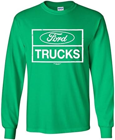 Sıkıntılı Ford Kamyon Uzun Kollu T-Shirt F150 Amerikan Pick Up Tee