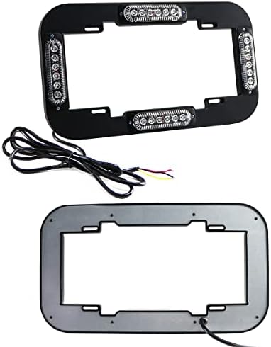 EIRUIYO 13.5 24 LED Plaka Acil Strobe ışıklar 18 yanıp sönen modları Uyarı Beacon Tehlike Aydınlatma Araçlar arabalar ıçin