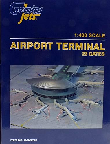 GJARPTC Havaalanı Terminali Çift ROTUNDA GEMGJARPTC 1: 400 Gemini Jets Havaalanı Terminali 22 Kapılı (önceden Boyanmış / önceden