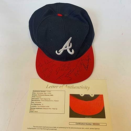 1993 Chipper Jones Çaylak Öncesi Richmond Atlanta Braves Takımı İmzalı Şapka JSA COA İmzalı Şapkalar