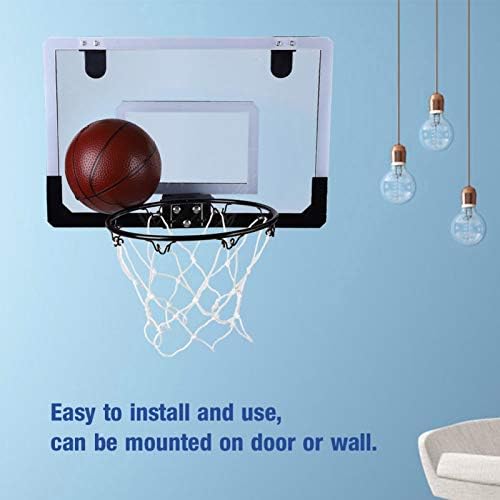 Kuuleyn Basketbol Backboard, Kapalı Mini Basketbol Sistemi Backboard Hoop Kiti Ayarlanabilir Kapı Duvara Monte Geçirmez Backboard