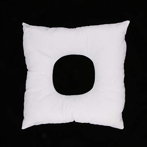 Bonarty 2 Renkler (Pembe + Beyaz) Masaj Yüz Yastıklar-Bellek Köpük Şekerleme Yastıklar, Resuable & Yıkanabilir Yumuşak Köpük