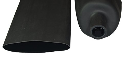 DW1S4X-52.0-BK-Çift Duvar yapıştırıcı kaplı 4: 1 ısı Shrink boru 52mm (2) - Siyah - 1 Ayak uzunluğu - paket miktarı: 1x1 Ayak