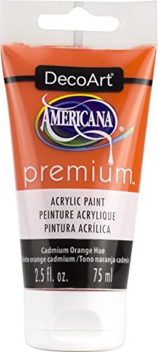 Deco Art Kadmiyum Turuncu Renk Tonu Americana Premium Akrilik Boya Tüpü 2.5 oz