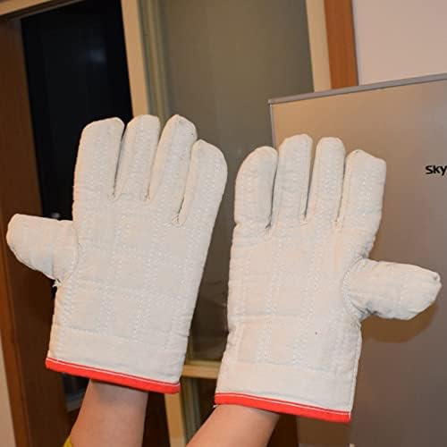 ZHİYA fırın eldivenleri Ticari Fırın ve Mikrodalga fırın eldivenleri Mutfak Yüksek Sıcaklık ve Anti-haşlanma Kalın Endüstriyel