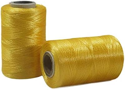Goldenrod Polyester Nakış Dikiş İpliği 10 Makaralar 600 Metre Her Rulo