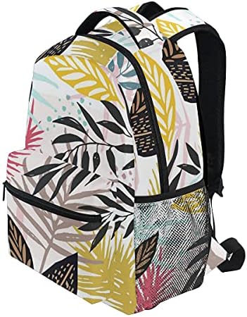 Bir tohum sırt çantası sırt Çantası rahat çanta Palmiye yaprakları bitkiler tropikal renkli omuz sırt çantası