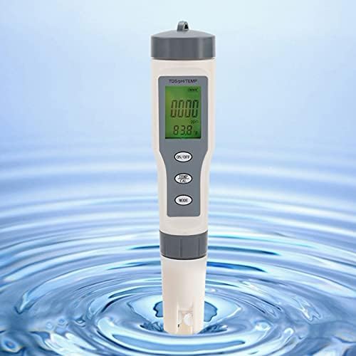 Fishawk Su Kalitesi Test Cihazı, 3 in 1 Taşınabilir Dijital TDS PH Sıcaklık Ölçer, Su Testi Saflık Testi Kalem, profesyonel