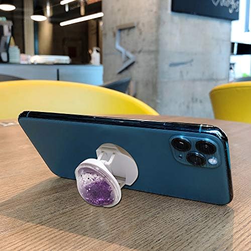 WENSUNNIE Quicksand Cep Telefonu Halka Tutucu Glitter Kavrama Telefonlar ve Tabletler için Değiştirilebilir Üst Standı Aydınlık