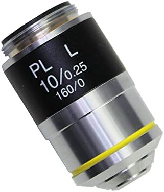 JKCKHA Metalurjik Mikroskop Planı Akromatik Objektif Lens Uzun Çalışma Mesafesi 5X 20X 50X 80X 100X (Büyütme : 40X)