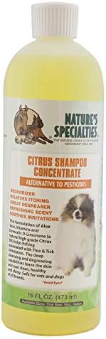 Nature's Specialties Köpekler Kediler için Narenciye Şampuanı, Toksik Olmayan Biyolojik Olarak Parçalanabilir