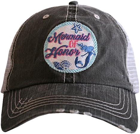 KATYDİD Mermaid of Honor Kadın Sıkıntılı Kamyon Şoförü Şapkası Gri