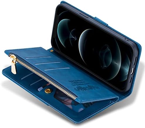 Cep Telefonu Flip iphone için kılıf X/Xs (5.8) Cüzdan Kılıf, PU deri kartlık Yuvası Cep telefonu kılıfı Braketi Bileklik Cep