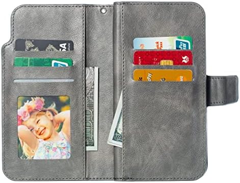 HAİJUN Cep Telefonu Flip Case iphone için kılıf Xs Max Remium PU deri cüzdan Kılıf ile Braketi ve Flap,[9 Kart Pıhtı KIMLIK