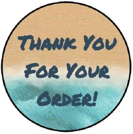48 zarf Mühürler Etiketleri marka Seti olmadan Siparişiniz için teşekkür ederiz! Plaj Okyanus 1.2 Yuvarlak Etiket