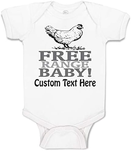Özel Bebek Bodysuit Ücretsiz Aralığı Bebek! Tavuk Çiftliği Pamuklu Erkek ve Kız Giysileri