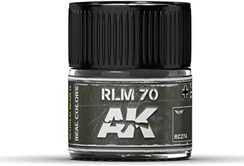 AK Interaktif Gerçek Renk Hava Tek Boya Hattı 10ml - RC206 thru RC284 renk: RLM 70-RC274