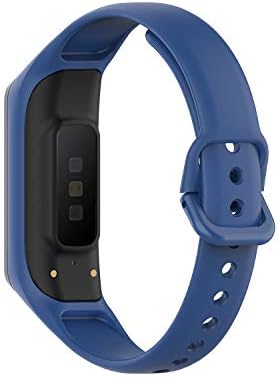 AWINNER Bantları Samsung Galaxy Fit 2 ile Uyumlu, Erkek Kız Çocuklar için Yumuşak Silikon Yedek Saat Kordonları (Mavi)